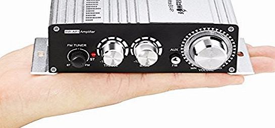 BlitzWolf Mini Car Amplifier,BlitzWolf 20W 2-Channel 12V Hi-Fi Audio Stereo Multi Function Booster for Car, Motocycle, MP3, Digital Music Player