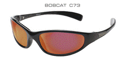 BOBCAT- BLACK FRAMES RED LENS