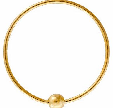 Blue Banana Body Piercing - Gold 1mm Eyebrow Lip Cartilage Earring Captive Bead Ring BCR Hoop - 8mm