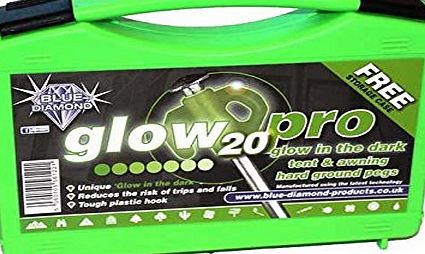 Blue Diamond Glow In Dark Pegs