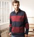 Blue Harbour Pure Cotton Block Stripe Rugby Shirt