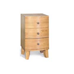 Blue Star - Seville Oak  3 Drawer Bedside Table