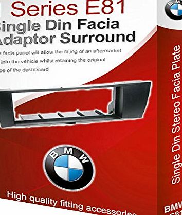 1 Series E81 stereo radio Facia Fascia adapter panel plate trim CD surround