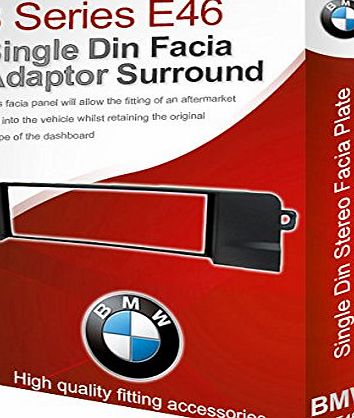 3 Series E46 stereo radio Facia Fascia adapter panel plate trim CD surround