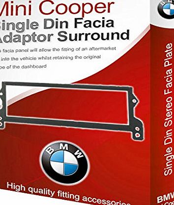 Mini Cooper stereo radio Facia Fascia adapter panel plate trim CD surround