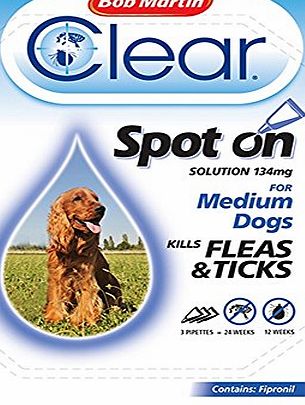 Bob Martin FleaClear Spot On Medium Dog 10-20kg