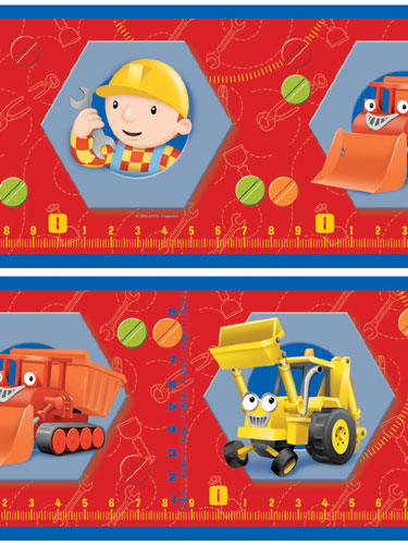 Bob the Builder Wallpaper Border 7 Red Self Adhesive