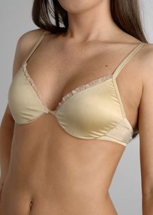 Gold Ruffle padded bra