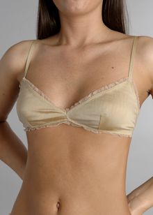 Gold Ruffle Soft bra