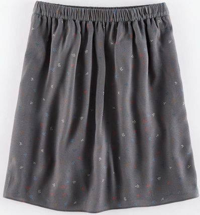 Boden, 1669[^]35107150 Alice Skirt Pewter Print Boden, Pewter Print