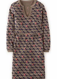 Alicia Dress, Light Khaki Painted Bird 34400689