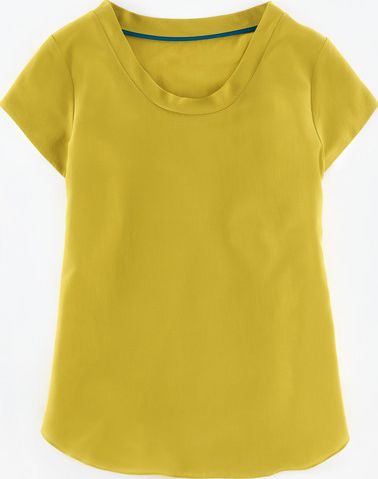 Boden, 1669[^]35051184 Angie Silk Top Hot Mustard Boden, Hot Mustard