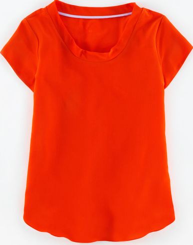 Boden, 1669[^]35050996 Angie Silk Top Orange Red Boden, Orange Red