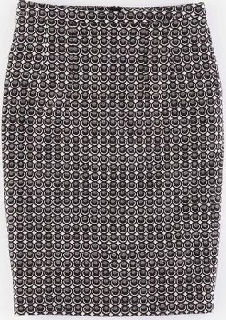 Boden, 1669[^]35196633 Aubrey Pencil Skirt Black Jaquard Boden, Black