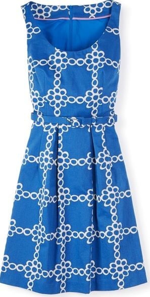 Boden, 1669[^]34638064 Ava Dress Blue Boden, Blue 34638064