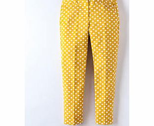 Boden Bistro Crop Trouser, Blue,Slate,Sunflower Star