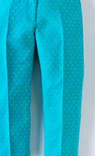 Boden Bistro Crop Trouser, Green Spot Jacquard 34087668