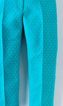 Boden Bistro Crop Trouser, Green Spot Jacquard 34087684