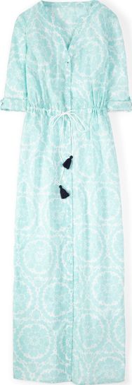 Boden, 1669[^]34794099 Breezy Maxi Kaftan Pale Mint Mono Mosaic Boden,