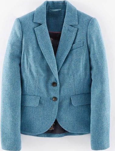 Boden, 1669[^]35080423 British Tweed Blazer Blue Herringbone Boden,