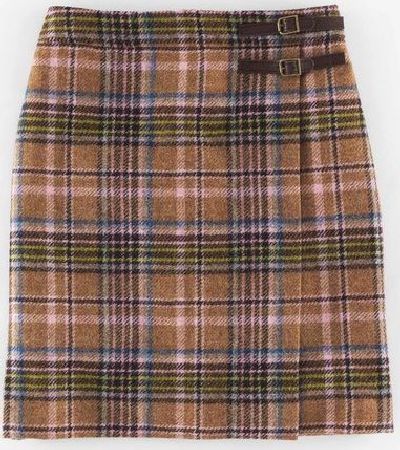 Boden, 1669[^]35226208 British Tweed Kilt Brown Check Boden, Brown