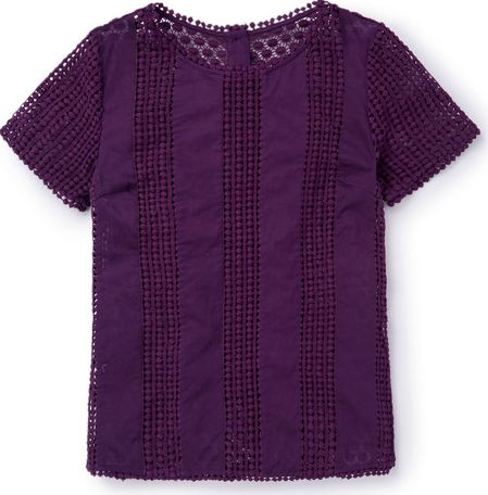 Boden, 1669[^]34848853 Broderie Stripe Tee Purple Boden, Purple 34848853