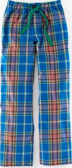 Boden, 1669[^]34937466 Brushed Cotton Pull-ons Blue Tartan Boden, Blue