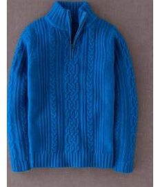 Cable Half Zip, Winter Azure,Fig 33754201