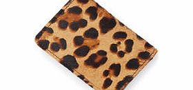 Card Holder, Tan Leopard,Navy  Red Pepper