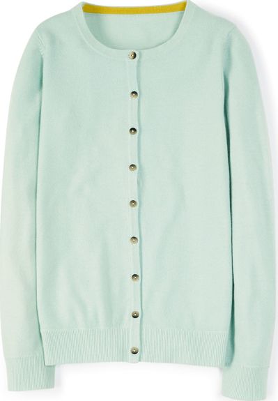 Boden, 1669[^]34696195 Cashmere Crew Neck Cardigan Blue Boden, Blue