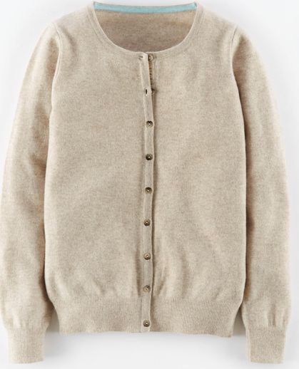 Boden, 1669[^]35115161 Cashmere Crew Neck Cardigan Chinchilla Boden,