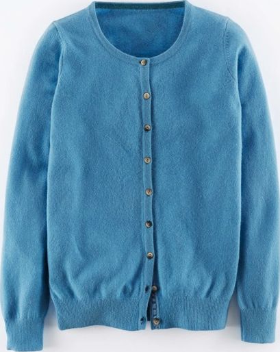 Boden, 1669[^]35115500 Cashmere Crew Neck Cardigan Steel Blue Boden,