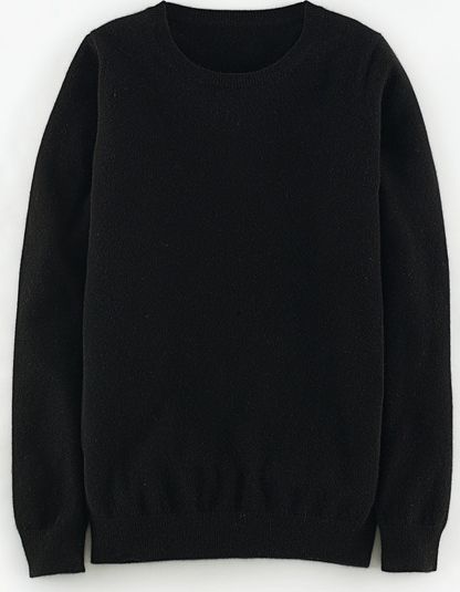 Boden, 1669[^]34719773 Cashmere Crew Neck Jumper Black Boden, Black