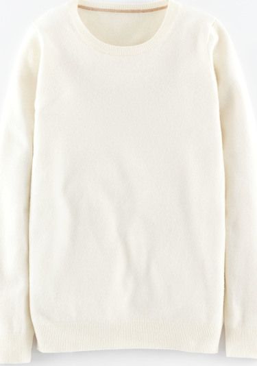 Boden, 1669[^]34719955 Cashmere Crew Neck Jumper Ivory Boden, Ivory