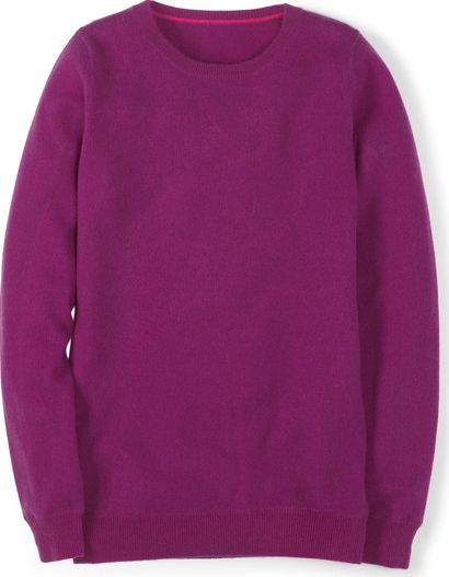 Boden, 1669[^]34719633 Cashmere Crew Neck Jumper Purple Boden, Purple