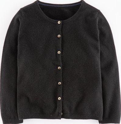 Boden, 1669[^]35262252 Cashmere Crop Rib Hem Cardigan Black Boden,