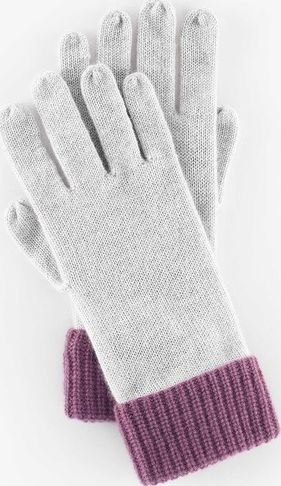 Boden, 1669[^]35169119 Cashmere Glove Silver Melange/Sweet Pea Boden,