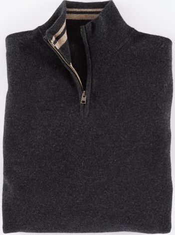 Boden, 1669[^]34915124 Cashmere Half Zip Grey Boden, Grey 34915124