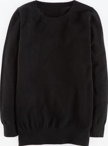 Boden, 1669[^]35054550 Cashmere Relaxed Crew Neck Black Boden, Black