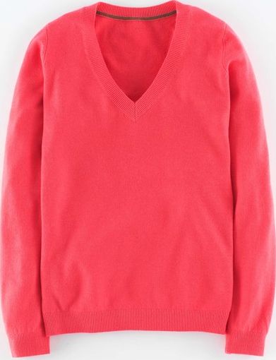 Boden, 1669[^]35066703 Cashmere V-neck Jumper Red Boden, Red 35066703