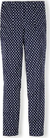 Boden, 1669[^]34766204 Chelsea Turn-Up Trousers Navy Mini Spot Boden,