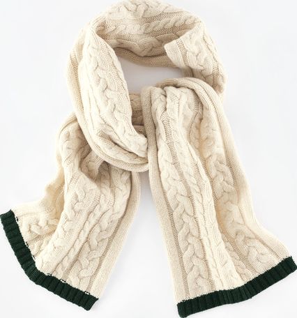 Boden, 1669[^]34996389 Chunky Cable Scarf Cream Boden, Cream 34996389