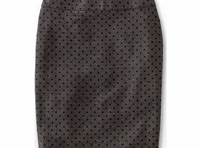 Boden City Wool Skirt, Dark Grey Melange Spot 33709395