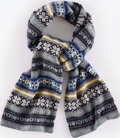 Boden, 1669[^]34928135 Classic Fair Isle Scarf Multi Fair Isle Boden,