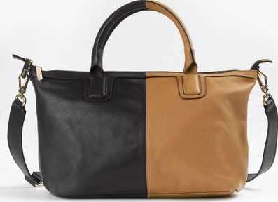 Boden, 1669[^]35216944 Colourblock Bag Black/Camel Leather Boden,