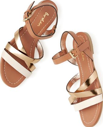 Boden, 1669[^]34650887 Colourblock Sandal Gold Boden, Gold 34650887