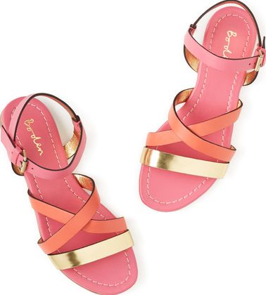 Boden, 1669[^]34616839 Colourblock Sandal Gold/Chilli/Tutti Frutti