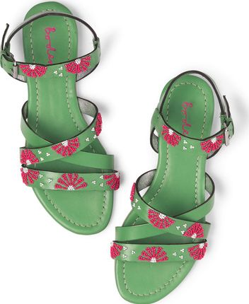 Boden, 1669[^]34789073 Colourblock Sandal Green Boden, Green 34789073