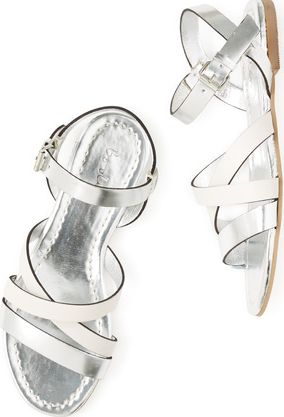 Boden, 1669[^]34616896 Colourblock Sandal Silver Metallic/Ivory Boden,