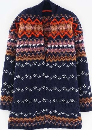 Boden, 1669[^]35191550 Cosy Fair Isle Cardigan Navy Fair Isle Boden,